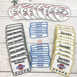 Vintage 2005 Mechanic Gas and Oil Nissan Auto Themed Patch Set of 47